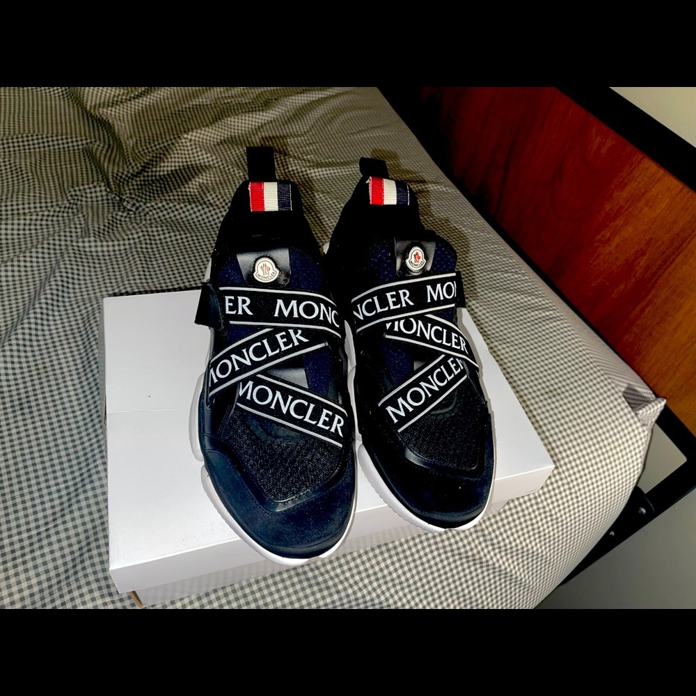 Moncler shoes black and white